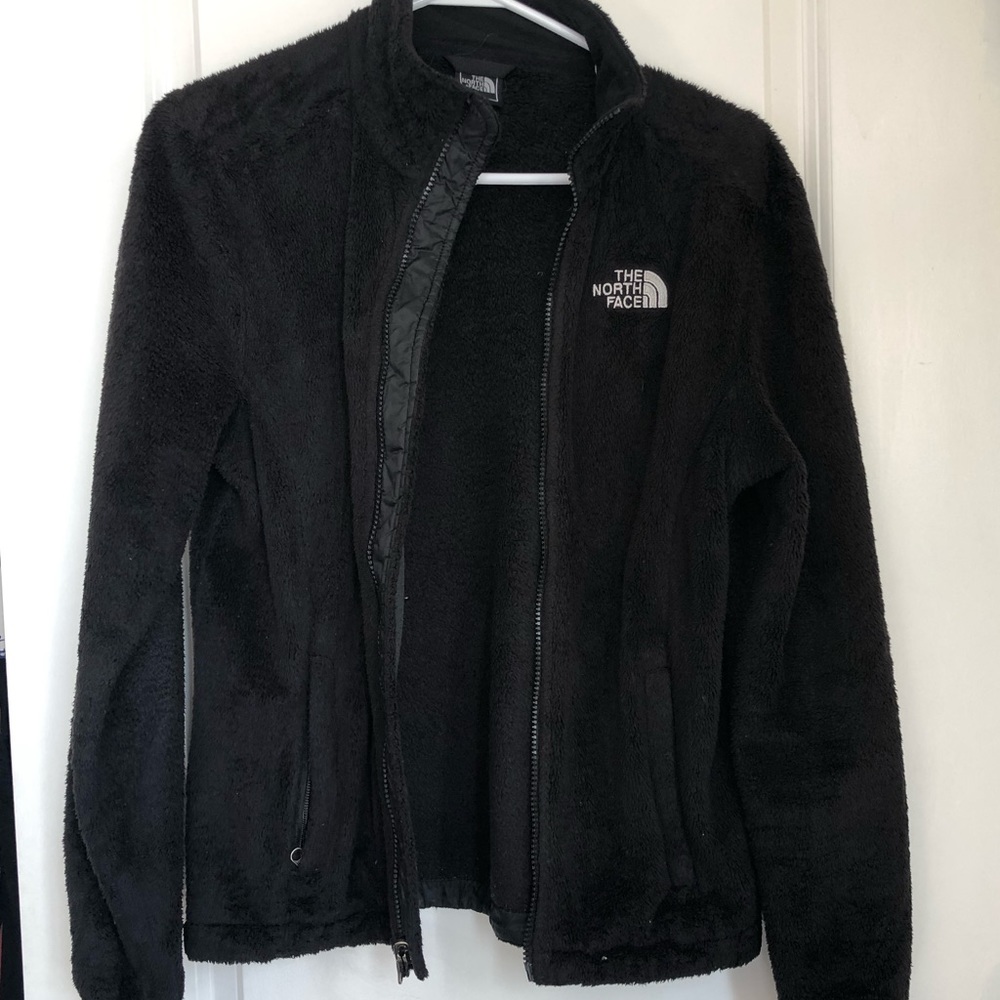 Black Fuzzy North Face